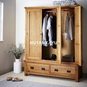 Lemari Pakaian George Hutankayu Furniture Mebel Jati Jepara