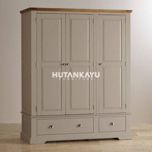 Lemari Pakaian John Hutankayu Furniture Mebel Jati Jepara
