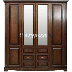 Lemari Pakaian Kyle Hutankayu Furniture Mebel Jati Jepara