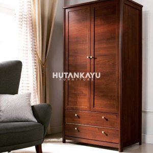 Lemari Pakaian Liam Hutankayu Furniture Mebel Jati Jepara