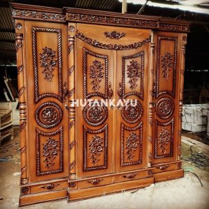 Lemari Pakaian Magani Hutankayu Furniture Mebel Jati Jepara