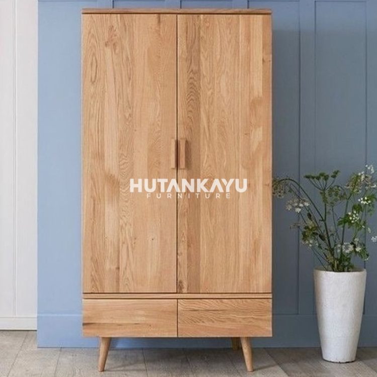 Lemari Pakaian Oliver Hutankayu Furniture Mebel Jati Jepara