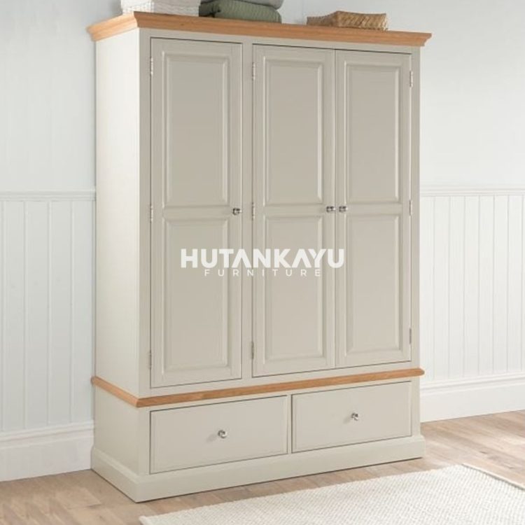 Lemari Pakaian Robert Hutankayu Furniture Mebel Jati Jepara
