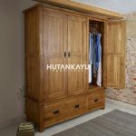 Lemari Pakaian Thomas Hutankayu Furniture Mebel Jati Jepara