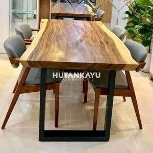 Meja Makan Trembesi Amazon Hutankayu Furniture Mebel Jati Jepara 01