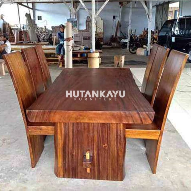 Meja Makan Trembesi Argos Hutankayu Furniture Mebel Jati Jepara 01
