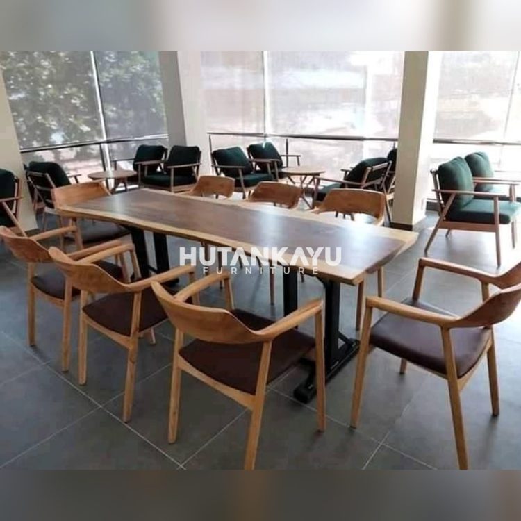 Meja Makan Trembesi Livius Hutankayu Furniture Mebel Jati Jepara 01