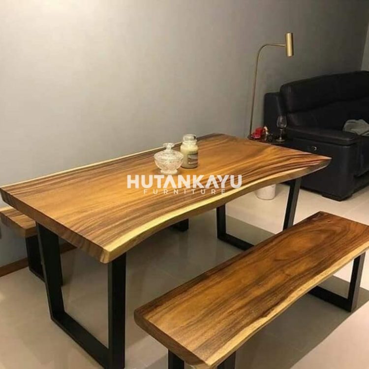 Meja Makan Trembesi Macrobius Hutankayu Furniture Mebel Jati Jepara 01