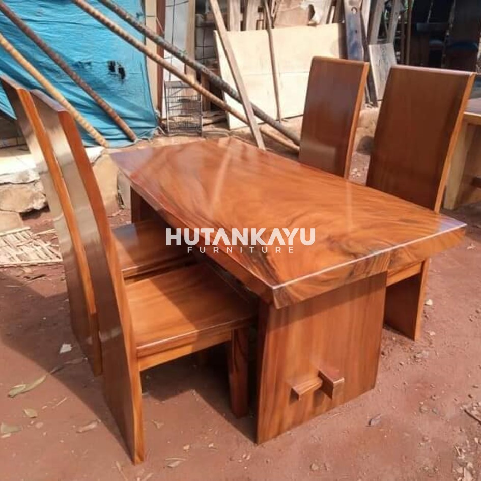 Meja Makan Trembesi Sparta - Gambar 4