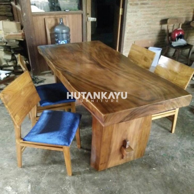 Meja Set Trembesi Hades Hutankayu Furniture Mebel Jati Jepara 01