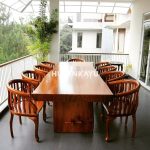 Meja Set Trembesi Ovidius Hutankayu Furniture Mebel Jati Jepara