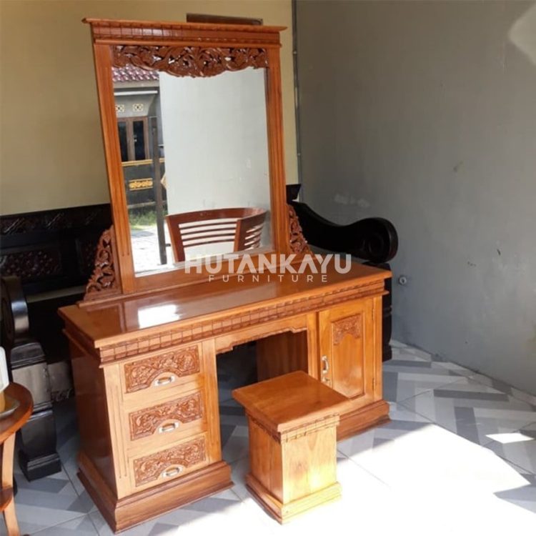 Meja Rias Amita Hutankayu Furniture Mebel Jati Jepara