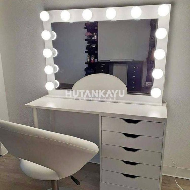 Meja Rias Anira Hutankayu Furniture Mebel Jati Jepara